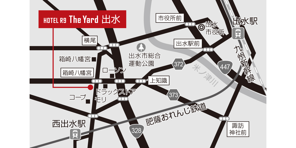 ホテル周辺地図