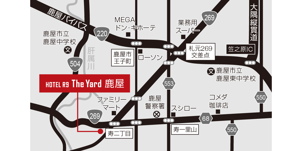 ホテル周辺地図