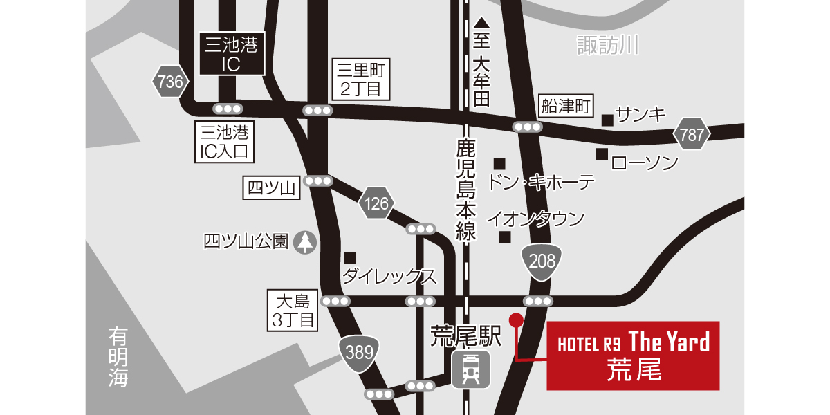ホテル周辺地図