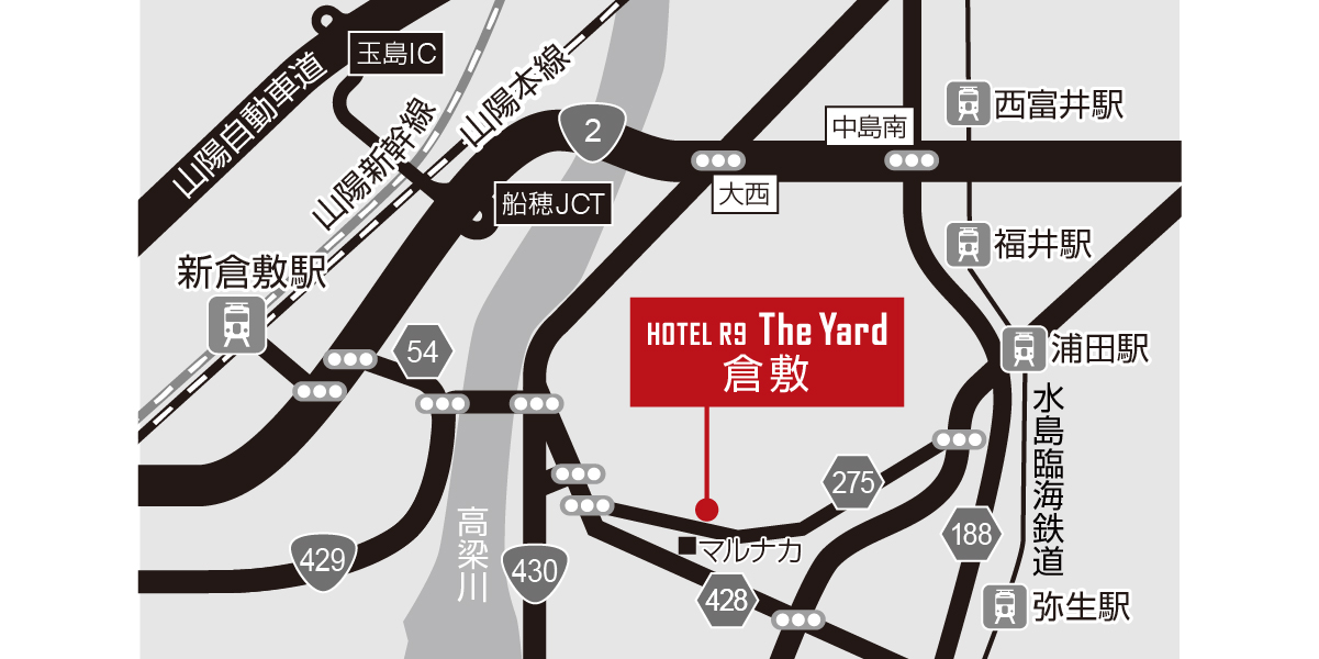 ホテル周辺地図