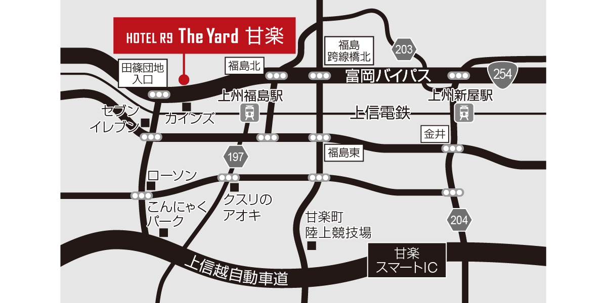 ホテル周辺地図