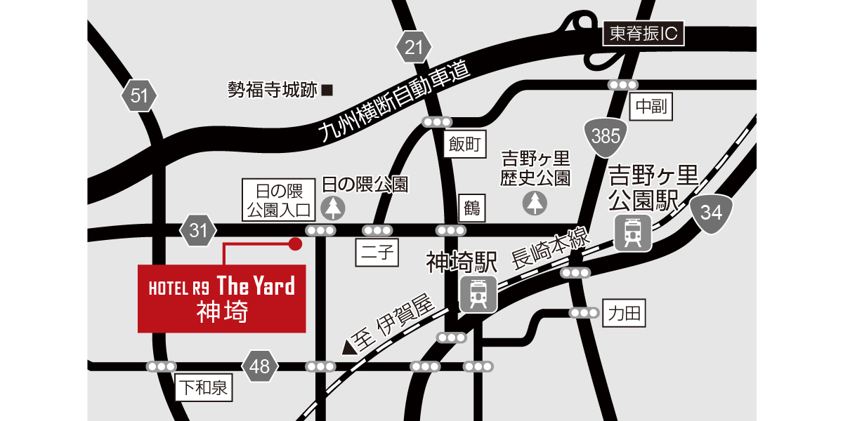 ホテル周辺地図