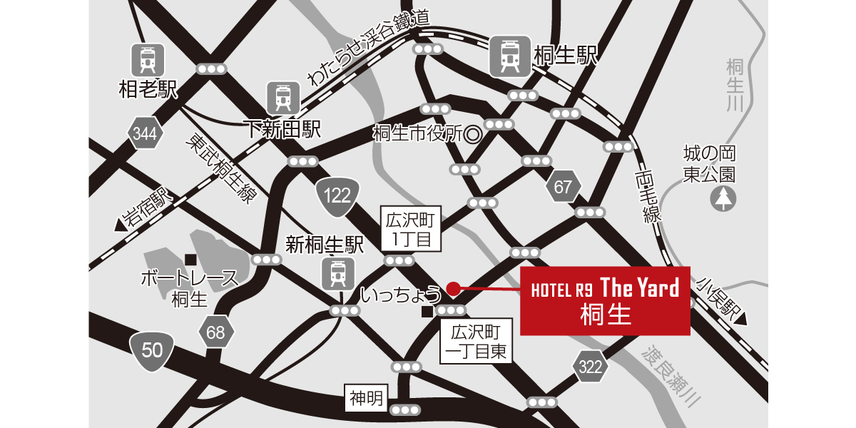 ホテル周辺地図