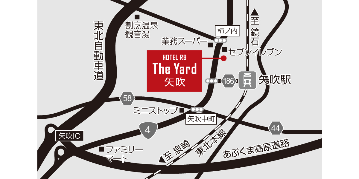 ホテル周辺地図
