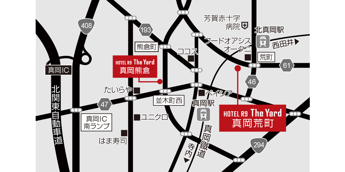 ホテル周辺地図