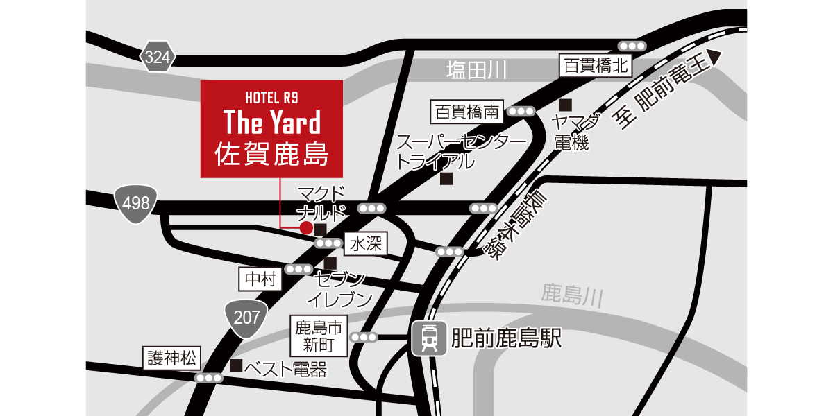 ホテル周辺地図