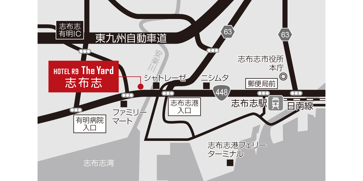 ホテル周辺地図