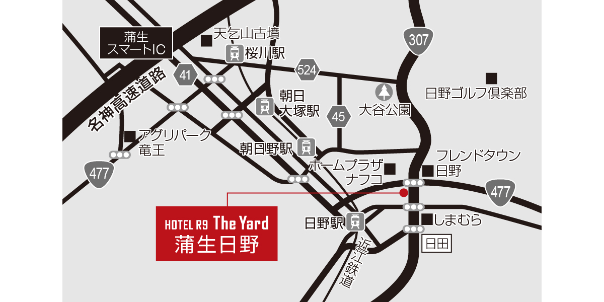 ホテル周辺地図